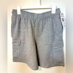 NWT mens gray Champion authentic athleticwear cargo knit shorts sz M